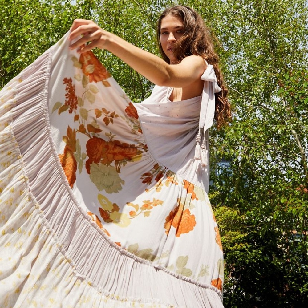 Free people Bare it all printed maxi